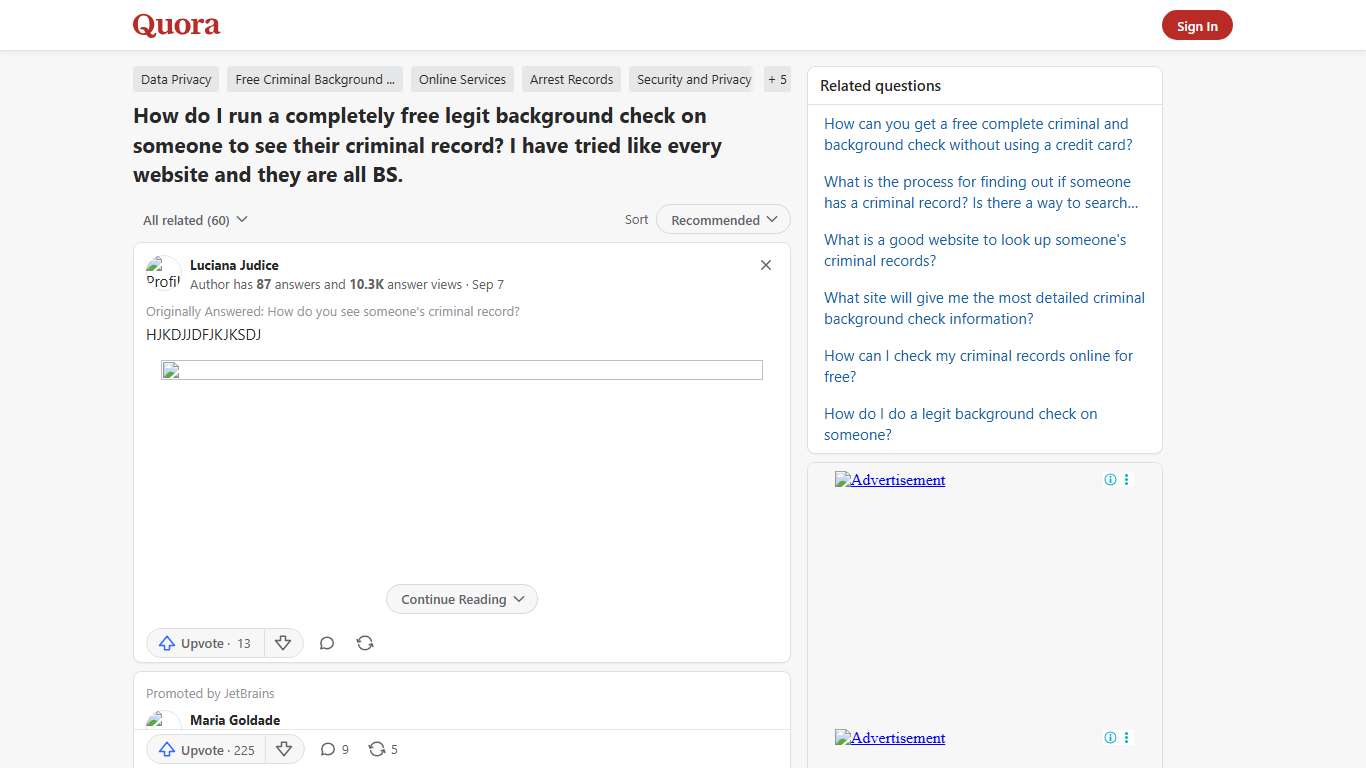 How to run a completely free legit background check on someone to see their criminal record - Quora