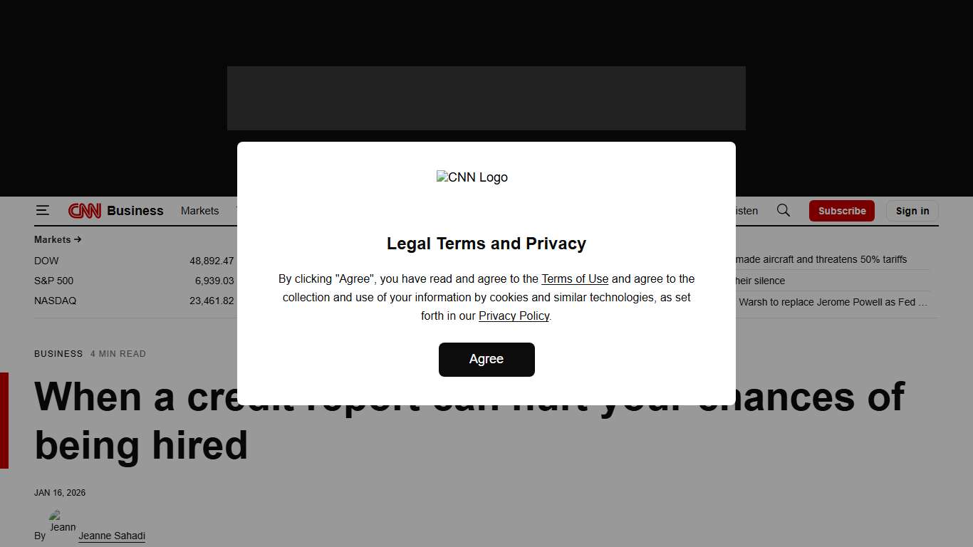 Background checks: When a credit report can hurt your chances of being hired CNN Business